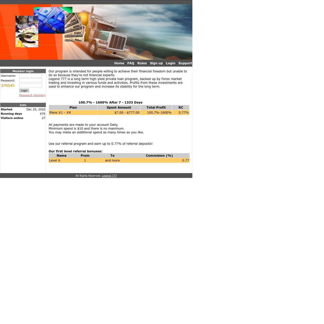 Legend777 screenshot