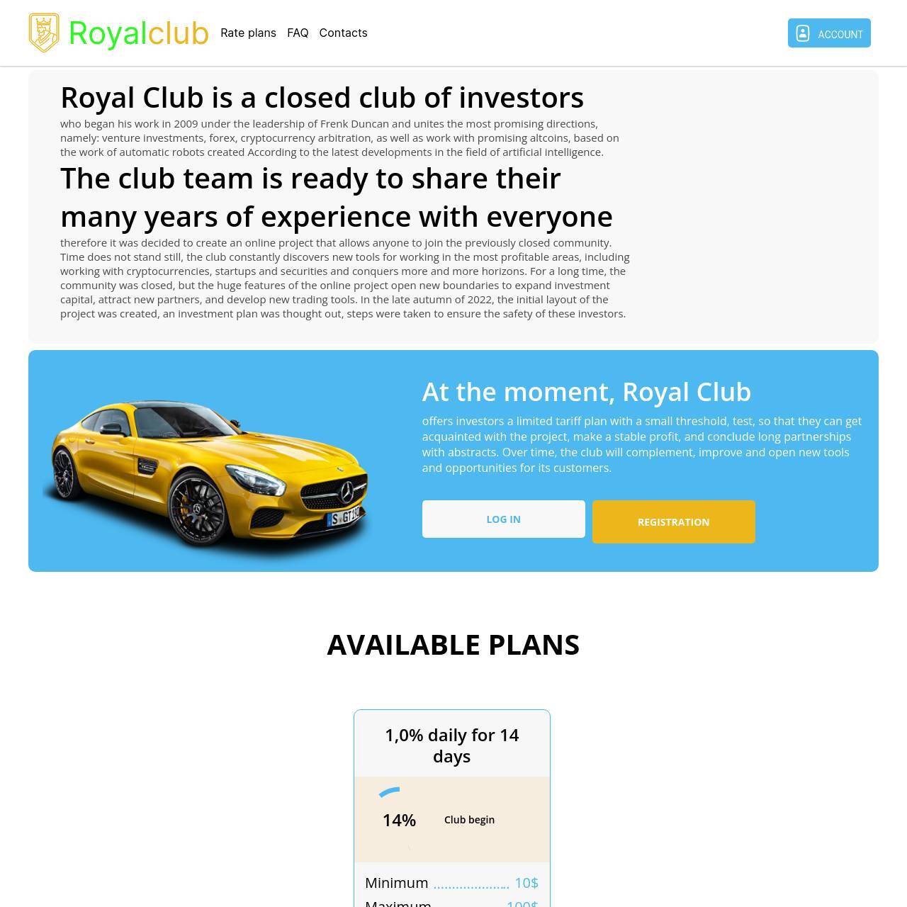 Royalclub screenshot