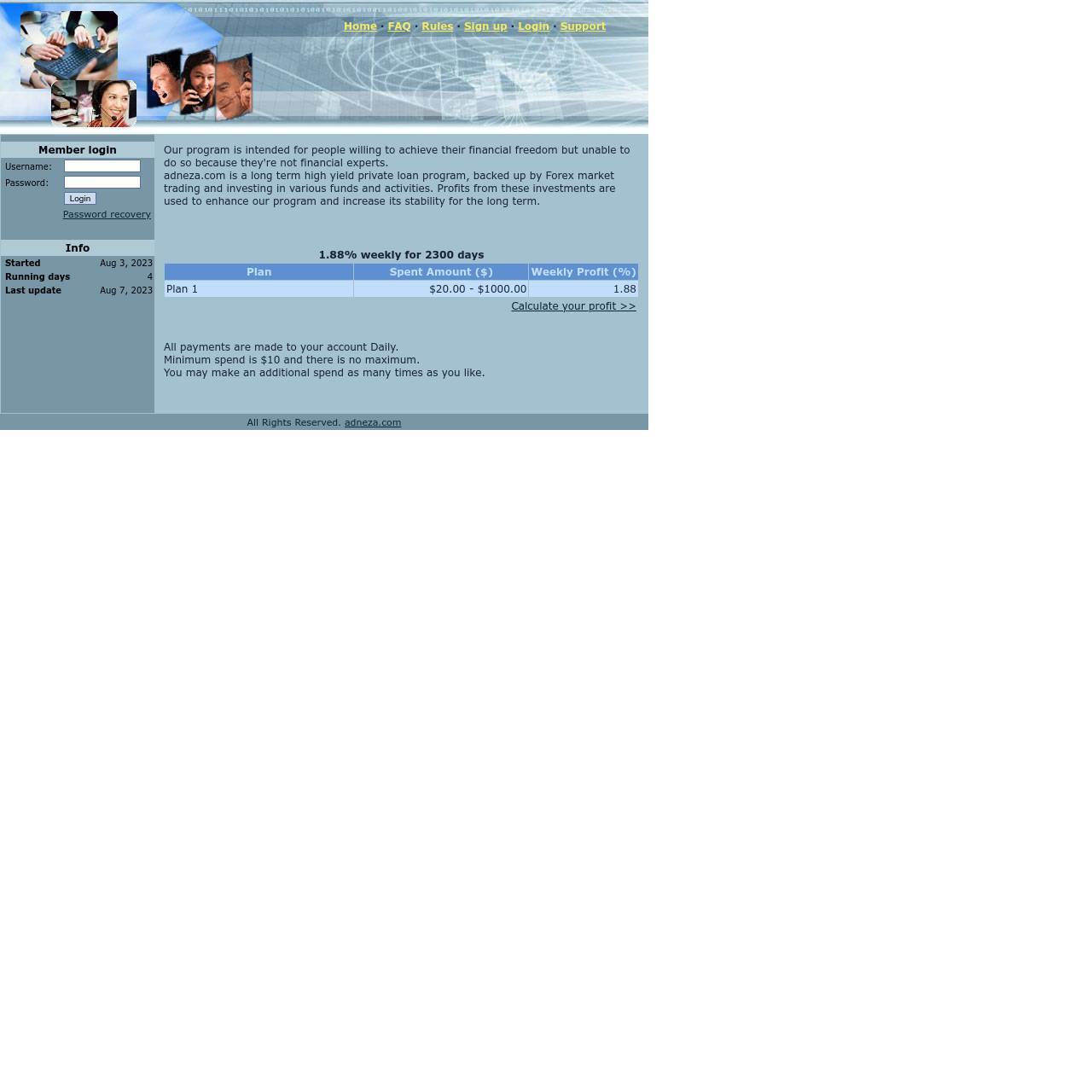 Adneza screenshot