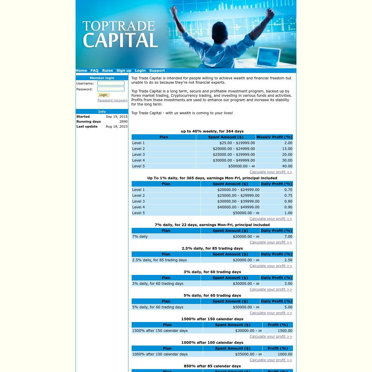 Toptrade Capital screenshot